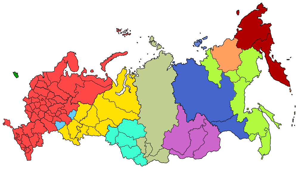 mapa rosji strefy czasowe 2014